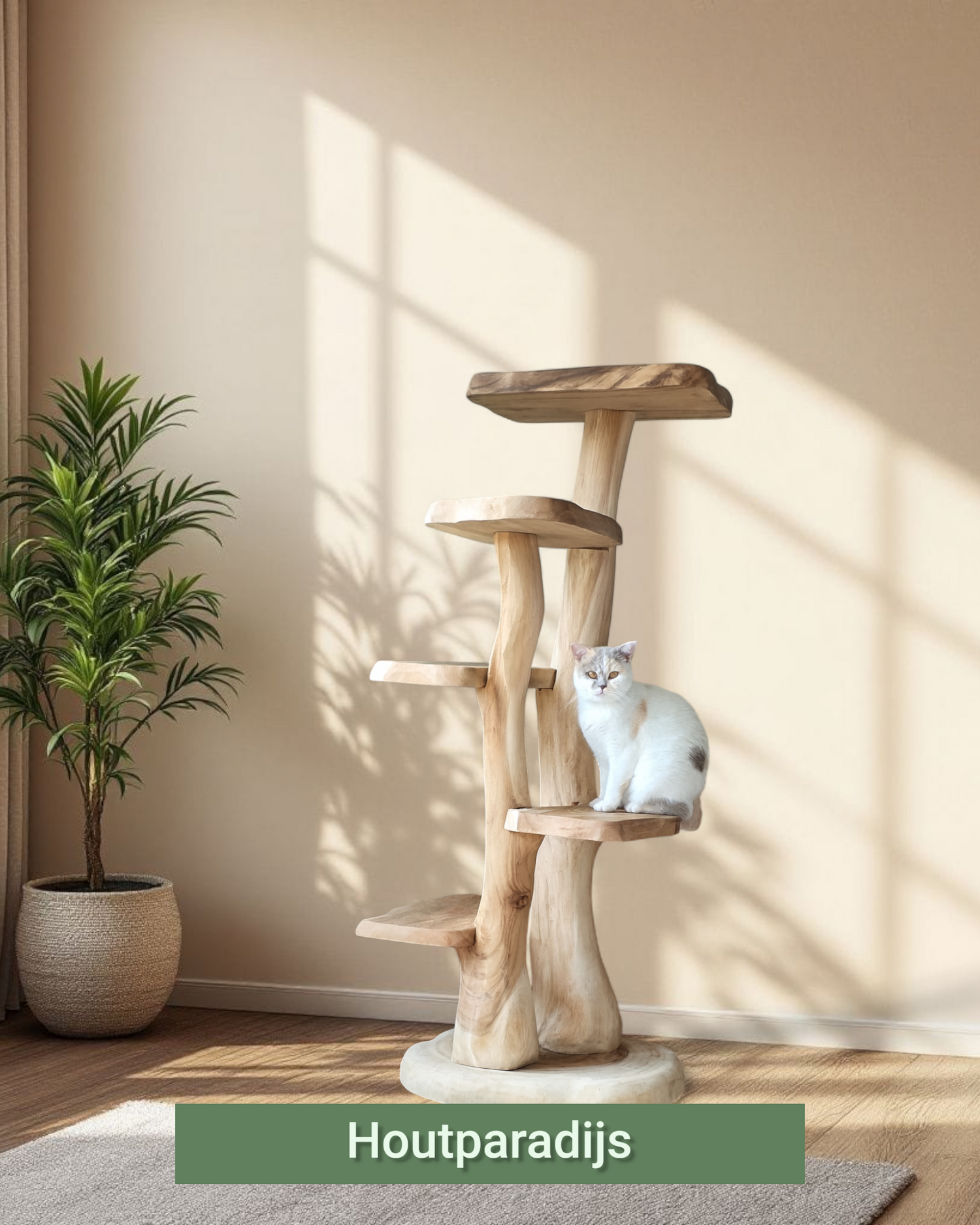 Houten krabpaal Ruby