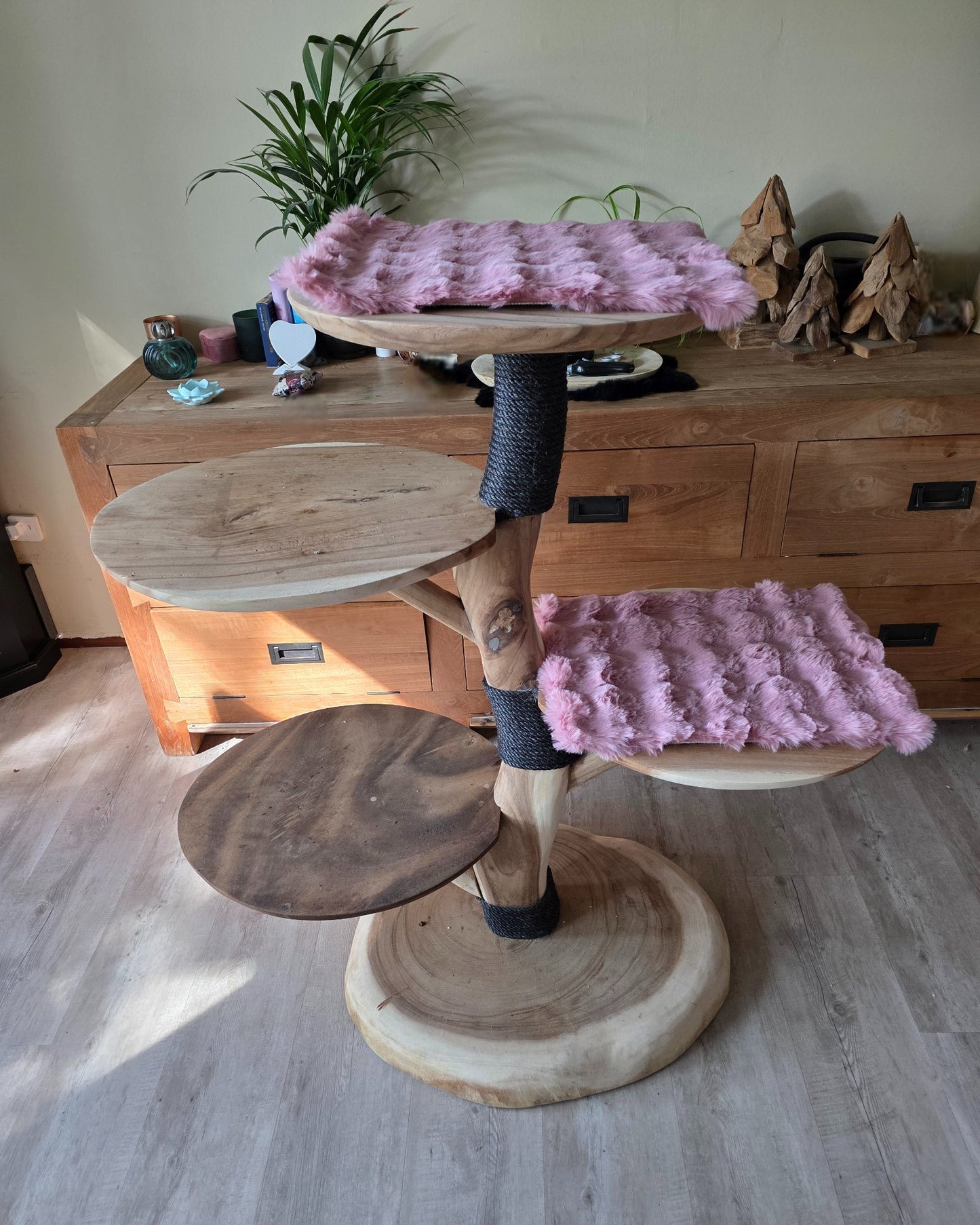 Oud roze Krabpaal Kussen 50x35cm - Luxe Comfort met Antislip Onderkant