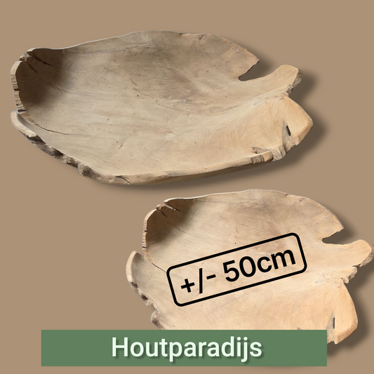 Houten schaal groot 50cm