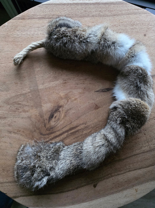 Konijnenvacht speeltje lang