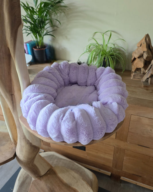 Lila Rond Zacht Mandje - Diameter 40cm